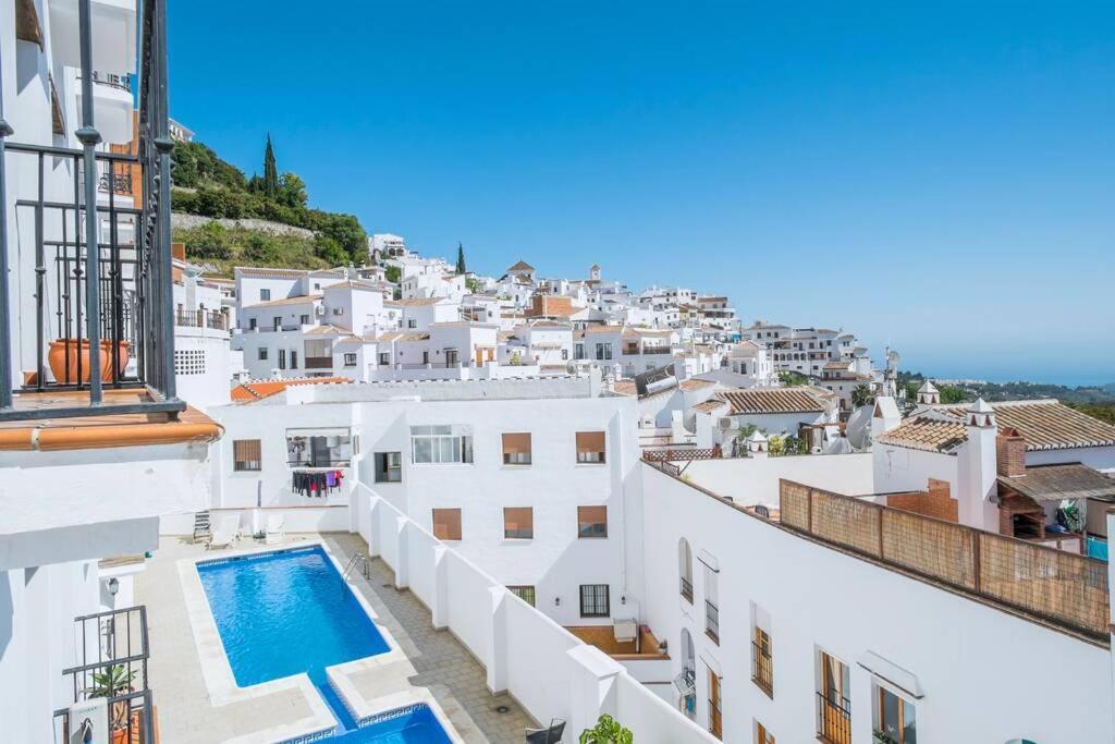 Bonito Apartamento Piscina Wifi Frigiliana Exterior foto